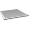 Ekena Millwork Vertical Surface Mount PVC Gable Vent: Functional, w/ 2"W x 1-1/2"P Brickmould Frame, 42"W x 42"H GVPVE42X4202SF - alternate 5